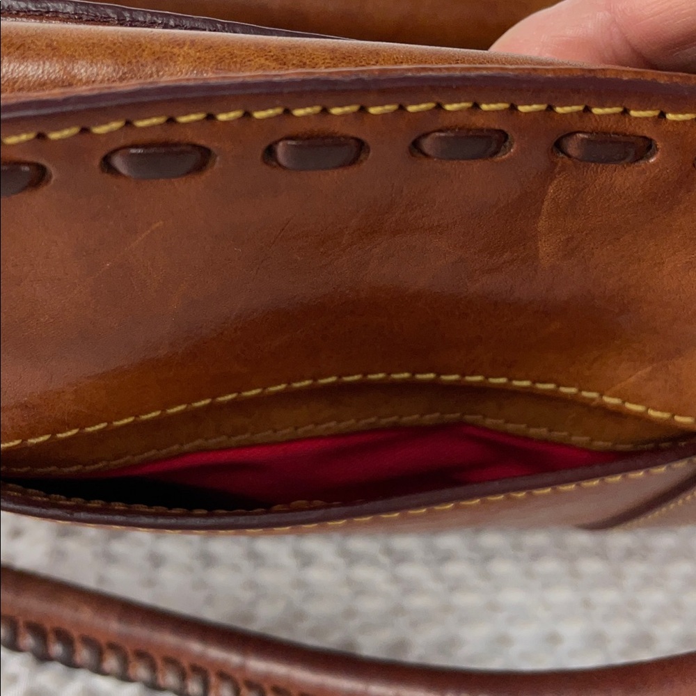 DOONEY & BOURKE FLORENTINE LEATHER SATCHEL WITH WALLET FTL-01-020 - Picture 5 of 14